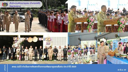 สพอ.บ่อไร่  ดำเนินการคัดสรรกิจกรรมพัฒนาชุมชนดีเด่น ประจำปี 2569